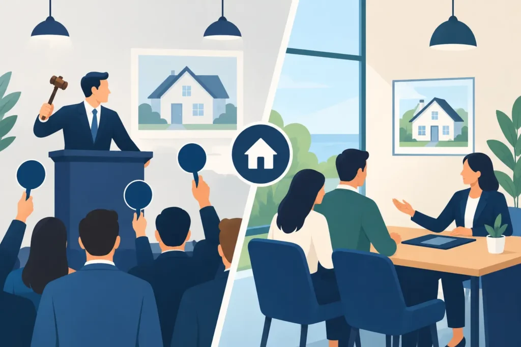 Auction versus private treaty: which sells best?